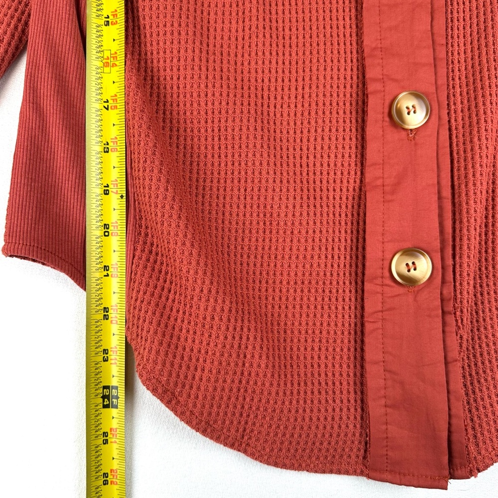 Automet Waffle Knit Button Down Shirt Casual NWT - Picture 10 of 10